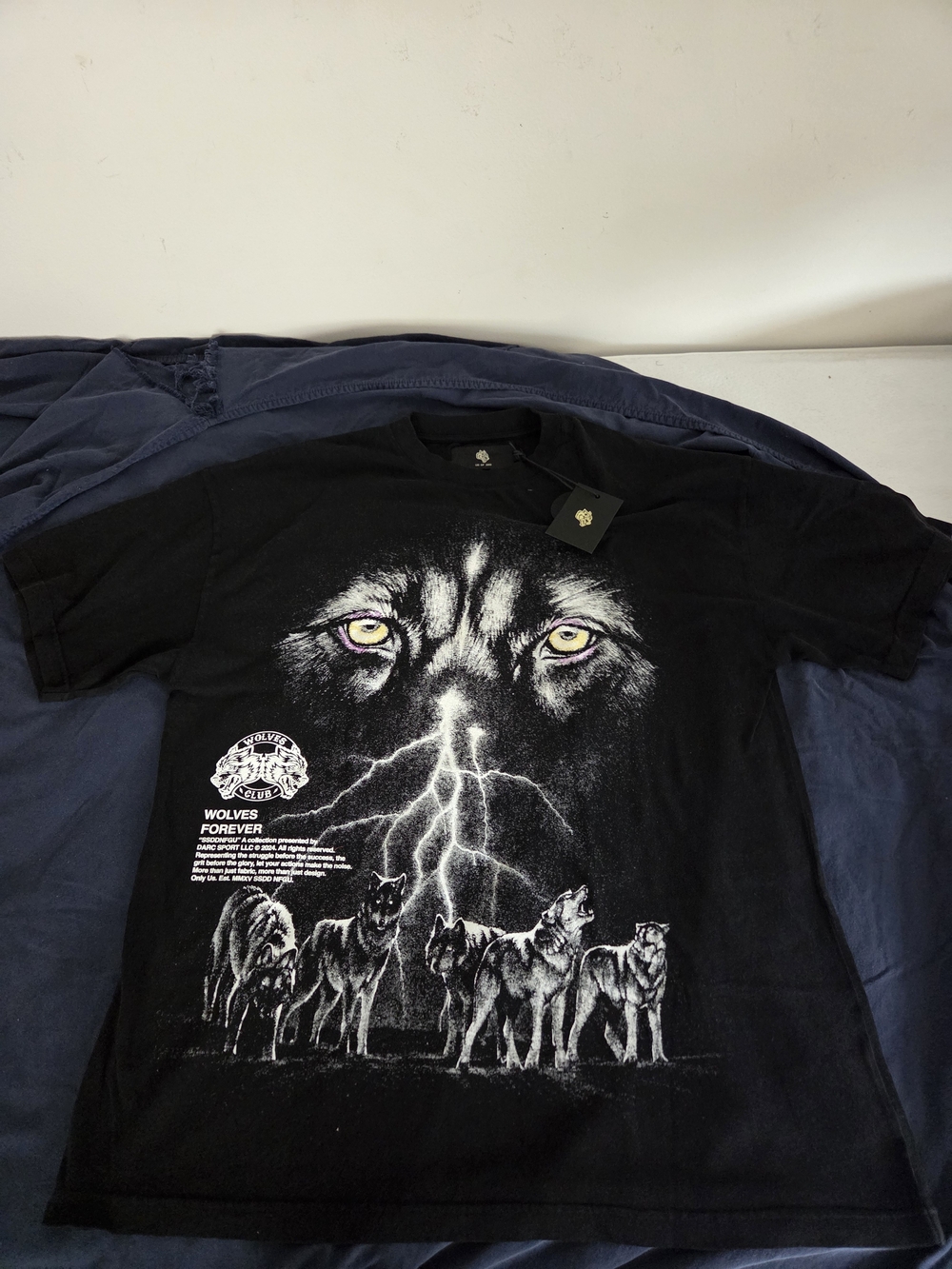 Darc Sport Black and White Wolves Club Graphic Tee